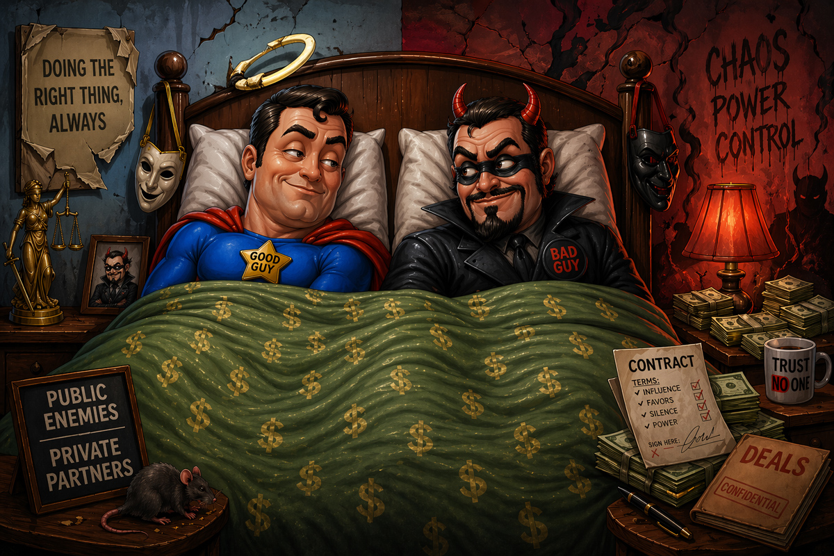 Good guys & bad guys:  Best buddies 4eva!