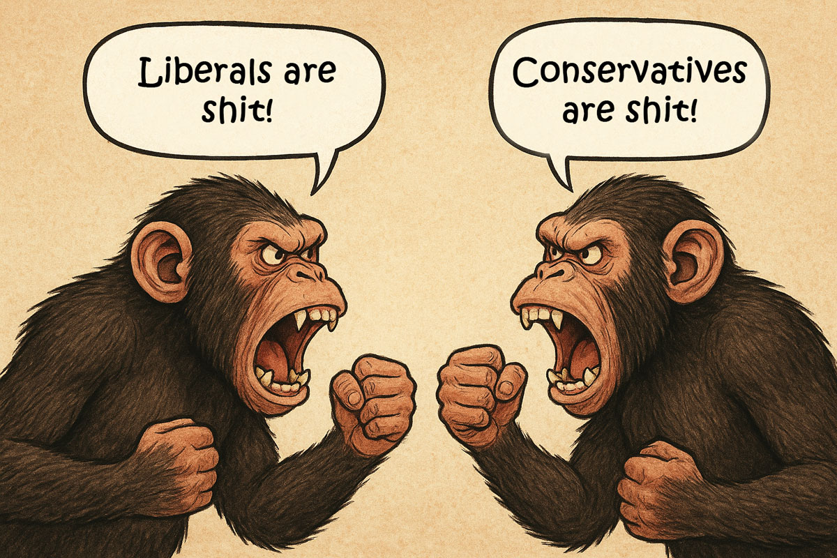 “Liberals” and “Conservatives” do not exist IRL
