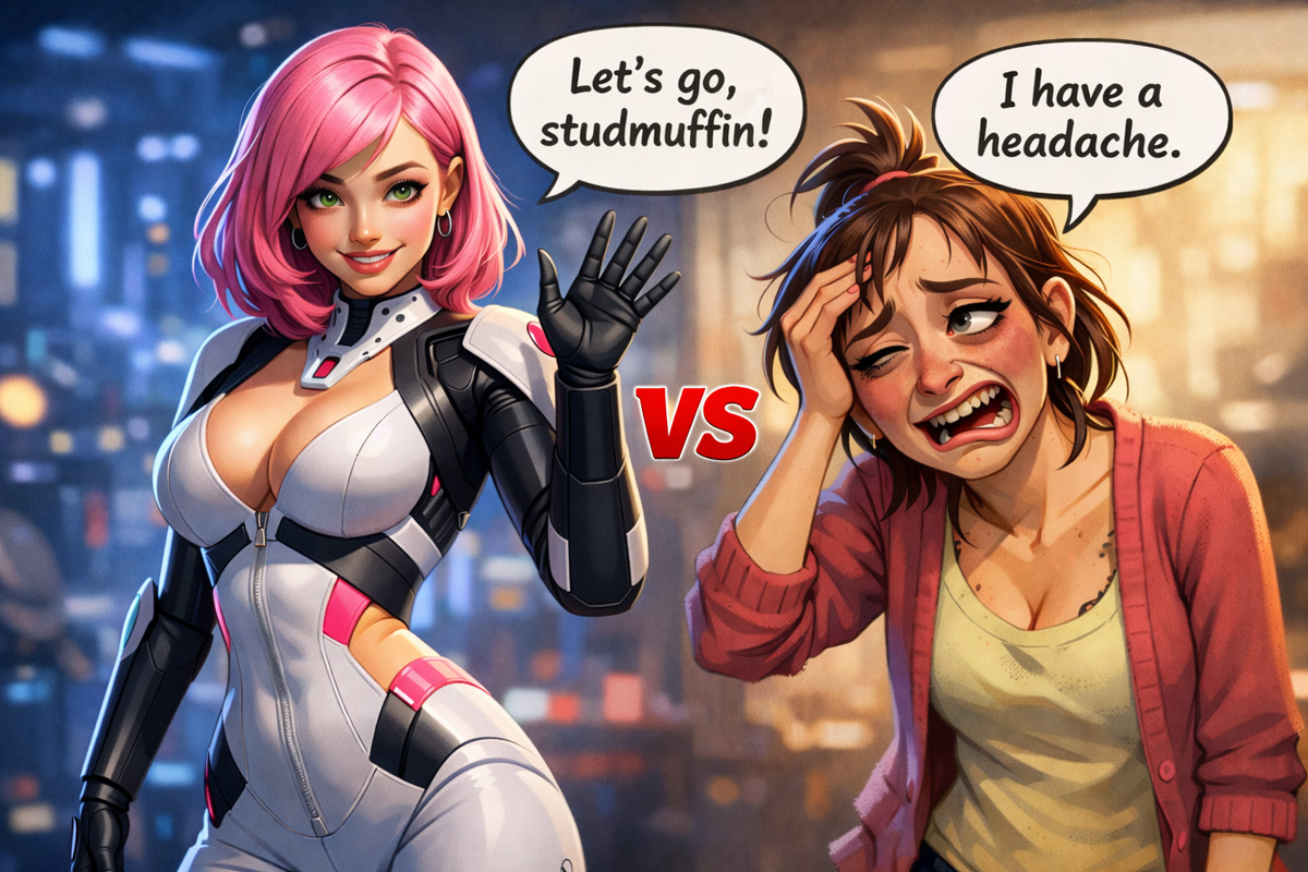 Replacing your human girlfriend with an android or two